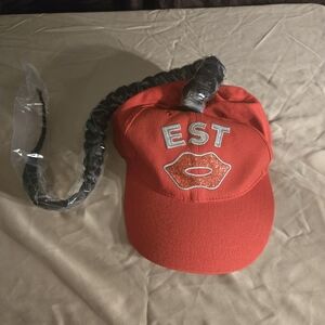 WWE Bianca Belair Cap with Braid and Embroidered Design